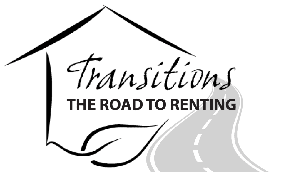 "Transitions The Road to Renting" logo